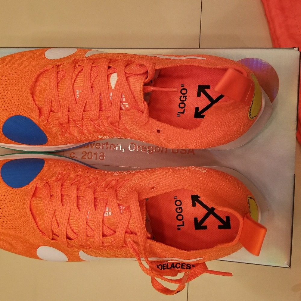 Nike Mercurial NRG x Off-white Zoom Fly Size 8.5 - Picture 5 of 7